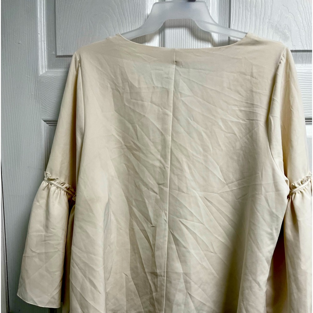 Cream Romantic Sleeve Shirt